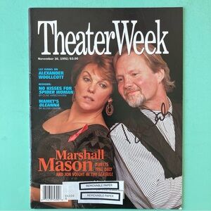 TYNE DALY Signed THE SEAGULL Theater Week Magazine November 30 1992 - Address